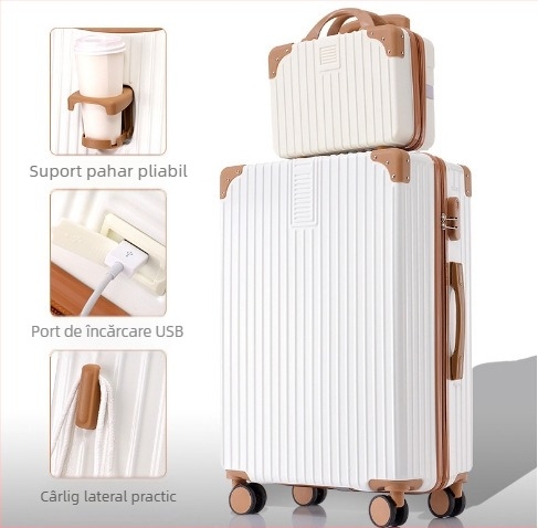 20 inch cadru din aluminiu cărucior valiza universală cu roți valiza femeii retro 24 inch student parolă cutie en-gros bagaje