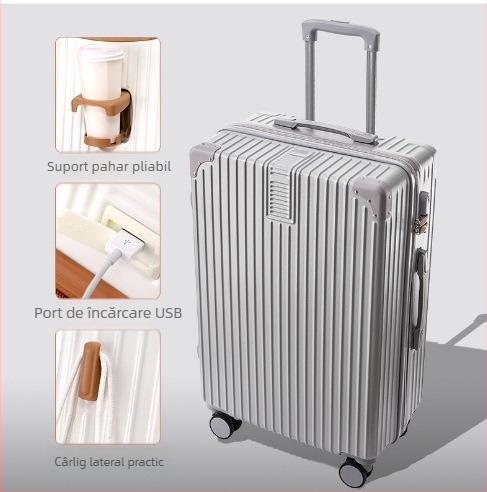 20 inch cadru din aluminiu cărucior valiza universală cu roți valiza femeii retro 24 inch student parolă cutie en-gros bagaje