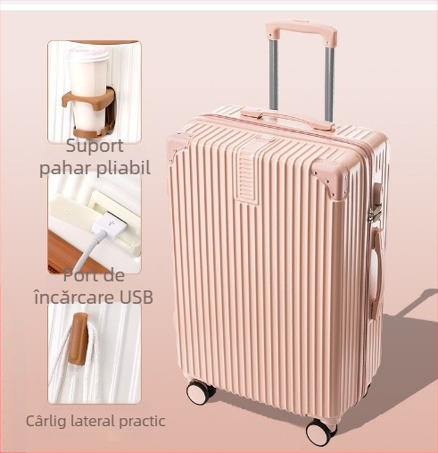 20 inch cadru din aluminiu cărucior valiza universală cu roți valiza femeii retro 24 inch student parolă cutie en-gros bagaje