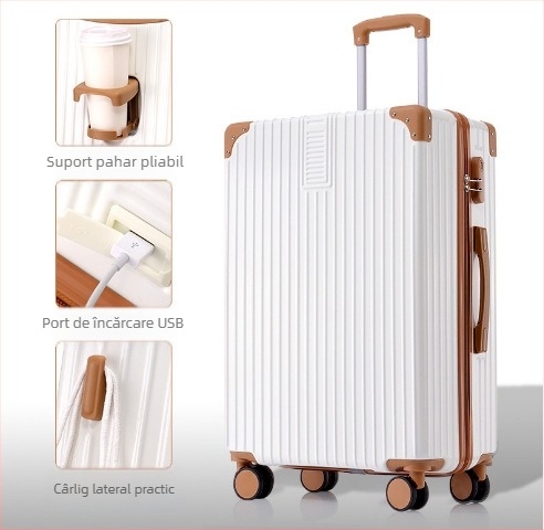 20 inch cadru din aluminiu cărucior valiza universală cu roți valiza femeii retro 24 inch student parolă cutie en-gros bagaje