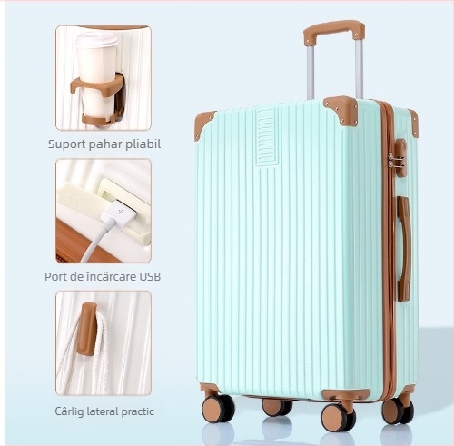 20 inch cadru din aluminiu cărucior valiza universală cu roți valiza femeii retro 24 inch student parolă cutie en-gros bagaje