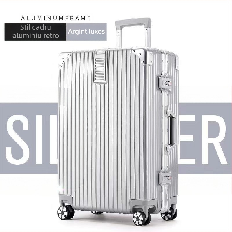 20 inch cadru din aluminiu cărucior valiza universală cu roți valiza femeii retro 24 inch student parolă cutie en-gros bagaje