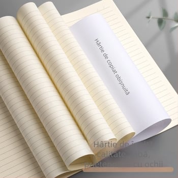 Caiet Wright A4 cu linii orizontale, hârtie Kraft, binding cu lipici pentru birou, caiet mic A5, caiet B5, jurnal gros