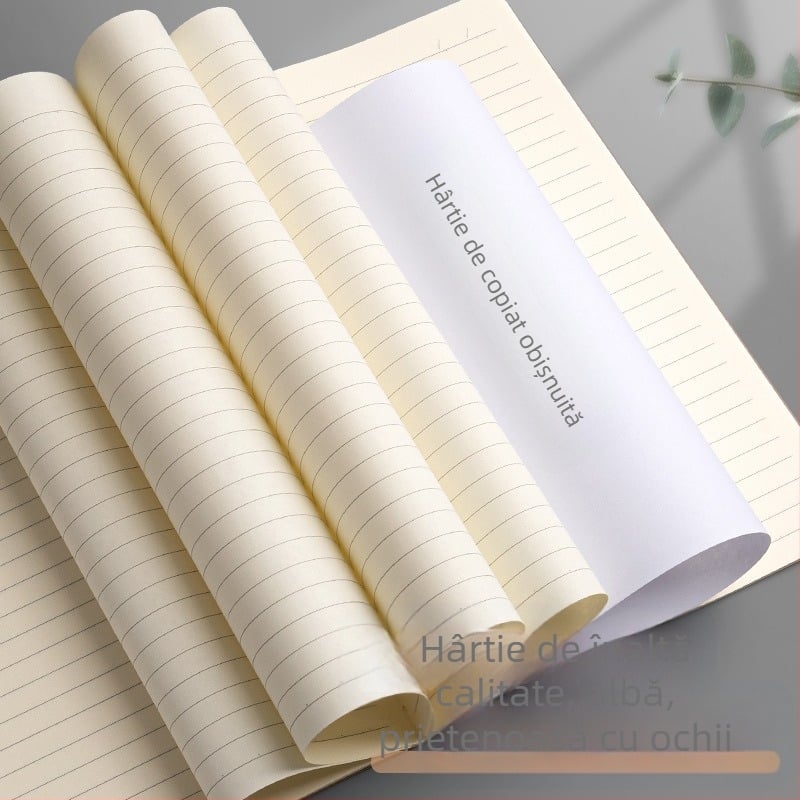 Caiet Wright A4 cu linii orizontale, hârtie Kraft, binding cu lipici pentru birou, caiet mic A5, caiet B5, jurnal gros