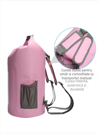 Geantă impermeabilă din fibră de carbon, geantă portabilă cu găleată, geantă impermeabilă pentru plajă, geantă de înot în aer liber, rucsac