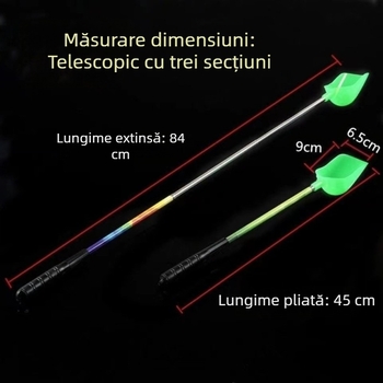 Lingură telescopică de pescuit 3 linguri de pescuit din oțel inoxidabil de culoare lingură de pescuit lingură de momeală lingură de pescuit lingură de momeală lingură de pescuit