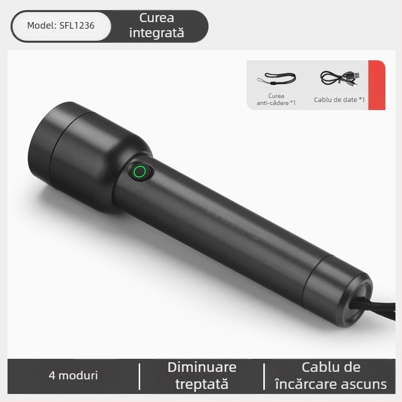 Philips breloc lumină puternică reîncărcabilă lanternă pentru exterior student multifuncțională mini lumină de lucru portabilă