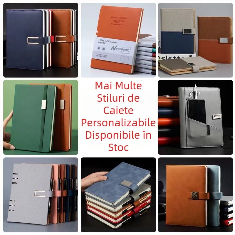 Caiet de afaceri poate fi imprimat cu logo-ul afacerii a5 cu linie orizontală, blocnotes, jurnal, căptușit, caiet de papetărie de birou en-gros