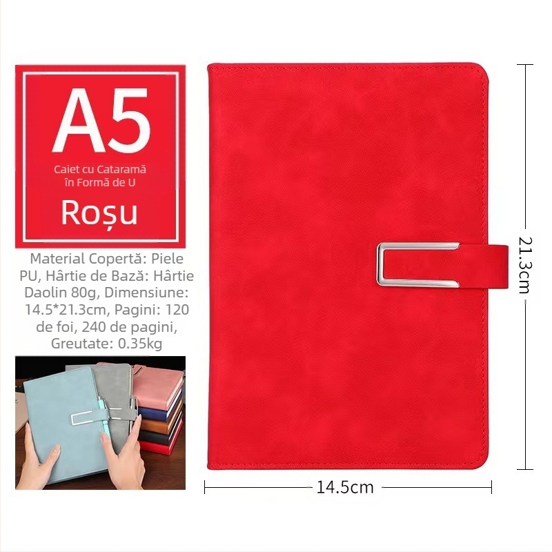 Caiet de afaceri poate fi imprimat cu logo-ul afacerii a5 cu linie orizontală, blocnotes, jurnal, căptușit, caiet de papetărie de birou en-gros