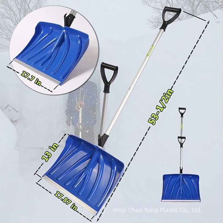 En-gros din fabrică, 2 în 1, mâner dublu, economisitor de forță de muncă, lopată de zăpadă de 18 inch, lopată de zăpadă, instrument de îndepărtare a zăpezii, lopată de cereale