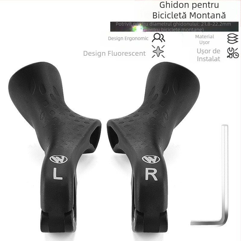 Mâner auxiliar pentru biciclete de munte West Rider, mâner reglabil din nailon, mâner universal pentru biciclete, accesorii pentru echitație