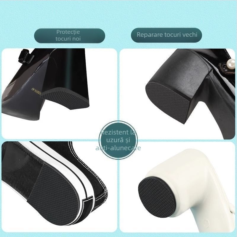 Autocolant antiderapant din cauciuc, rezistent la uzură, protecție anti-uzură pentru călcâi, autocolant pentru călcâi gros, amortizor de zgomot pentru călcâi, bandă anti-sunet pentru călcâi