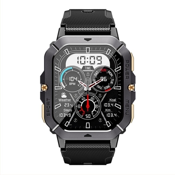 Ceas inteligent CrossBorder C28, Bluetooth, apel, ritm cardiac, monitorizare a somnului, informații, apăsare, numărare pași, ceas sport în aer liber