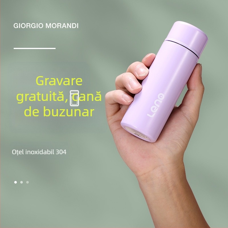 120 ml cană mică dreaptă, aspect elegant, pentru cămin studențesc, cană vidată din oțel inoxidabil 304, cană mini de apă, cană portabilă de buzunar pentru femei