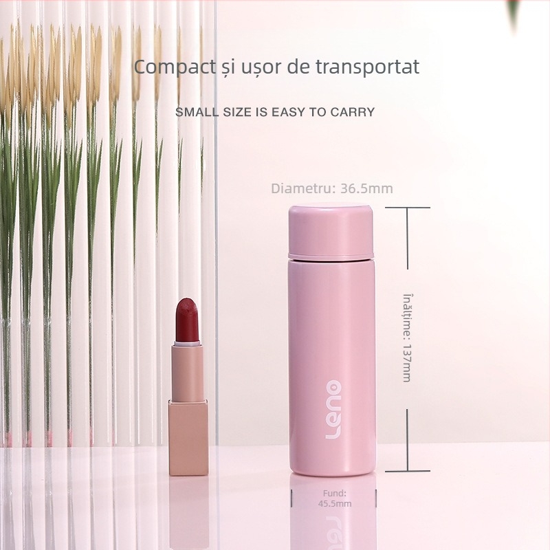 120 ml cană mică dreaptă, aspect elegant, pentru cămin studențesc, cană vidată din oțel inoxidabil 304, cană mini de apă, cană portabilă de buzunar pentru femei