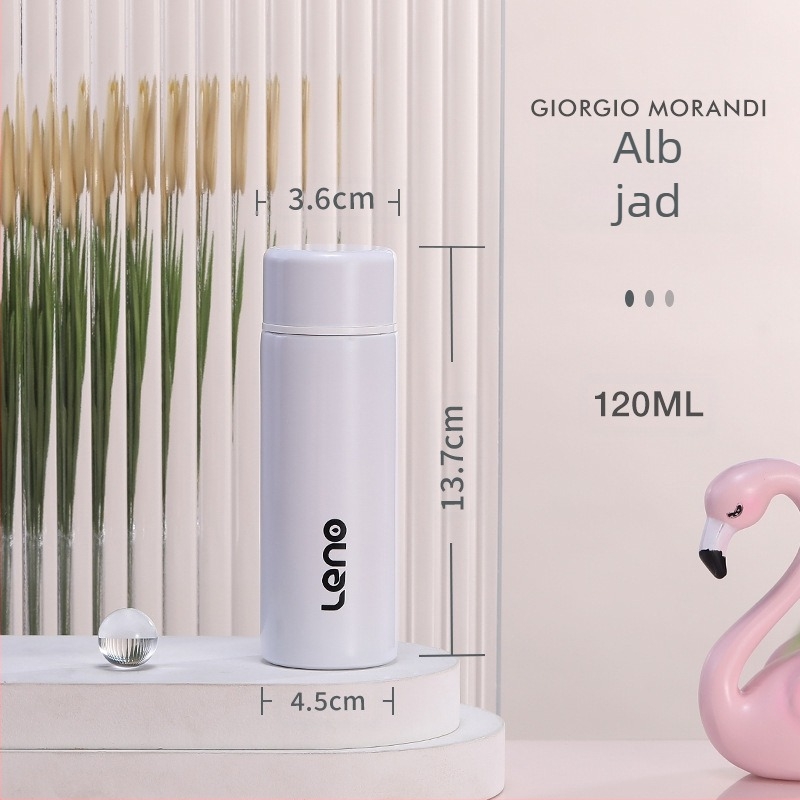 120 ml cană mică dreaptă, aspect elegant, pentru cămin studențesc, cană vidată din oțel inoxidabil 304, cană mini de apă, cană portabilă de buzunar pentru femei