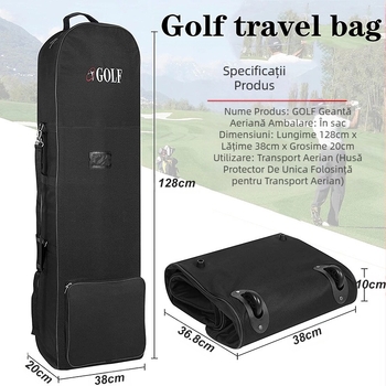 Geantă de golf transfrontalieră, vânzare fierbinte, pentru aviație, pentru aeronave, verificată, husă de protecție pentru geantă de golf, husă pliabilă pentru cluburi