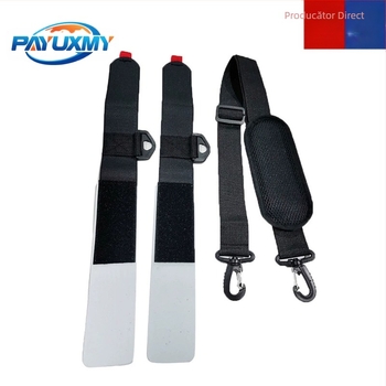 Curea de schi transfrontalieră în stoc, portabilă, curea fixă pentru snowboard dublu, curea de sanie reglabilă