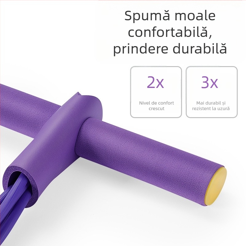 Extractor de pedale Shrimp Brand, dispozitiv de asistență pentru abdomene cu 4 tuburi, pentru yoga, cu 6 tuburi, pentru reducerea grăsimilor, cu patru tuburi, coardă de tensiune pentru fitness