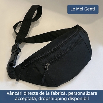 Geantă de talie mare pentru bărbați și femei, geantă de umăr Crossbody, geantă de piept, rucsac la modă, portofel multifuncțional, culoare solidă, casual, pentru bărbați și femei