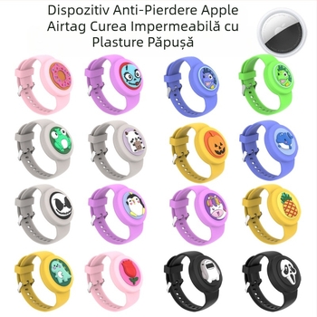 Potrivit pentru Apple Airtag curea impermeabilă anti-pierdere curea de încheietura mâinii cu desene animate pentru păpuși, geantă pentru copii