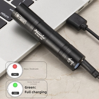 Încărcător 365nm Agent fluorescent Detector lampă lumină violetă ultravioletă Detector de bani Lanternă de identificare a monedelor SV98