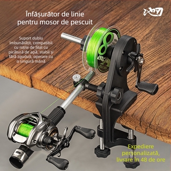 Roată de înfășurare cu lamă de iaz, dispozitiv de înfășurare rapidă cu sârmă PE, instrument de înfășurare rapidă, roată de învârtit, accesorii speciale pentru pescuit