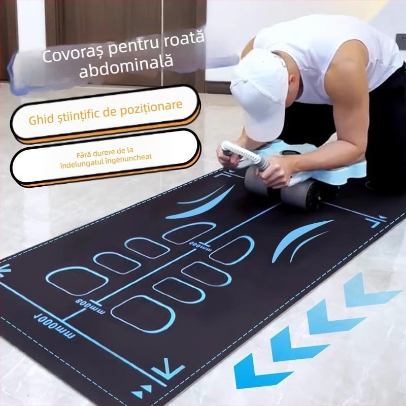 Fabrica de păr drept Vânzare fierbinte Nouă roată abdominală Saltea universală Fitness Yoga Genunchi Saltea Diatom Noroi Sport Antrenament Rolă Roată abdominală