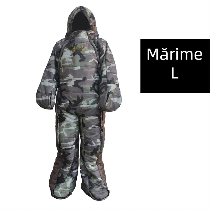 Sac de dormit pentru camping în stil extraterestru, escortă de spital, protecție împotriva căldurii și frigului, citit pe timp de noapte și sac de dormit peste noapte, sac de dormit pentru mumie