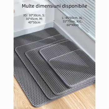 Fabrica en-gros EVA dublu strat pisică litiera pad filtru anti-scoatere Pet Mat creștere număr control Pad pisică Pet