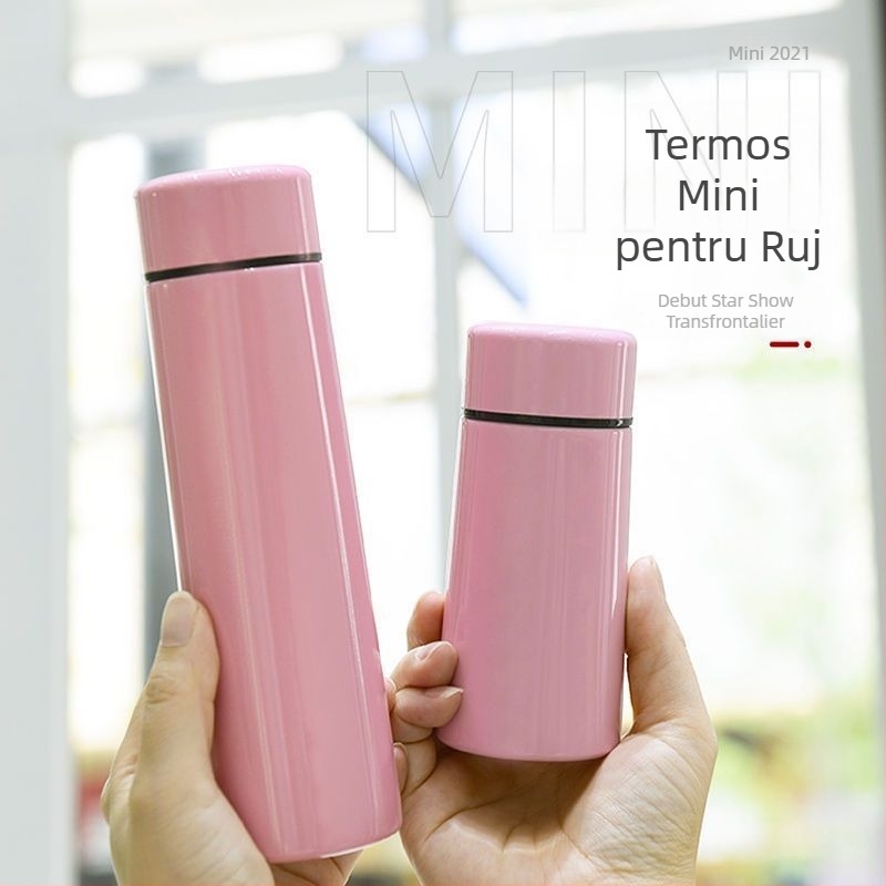 Portabil 304 din oțel inoxidabil buzunar ceașcă mini simplă mică fată masculină și feminină student apă ceașcă termos drăguț ceașcă