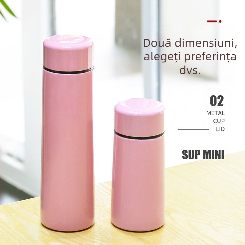 Portabil 304 din oțel inoxidabil buzunar ceașcă mini simplă mică fată masculină și feminină student apă ceașcă termos drăguț ceașcă