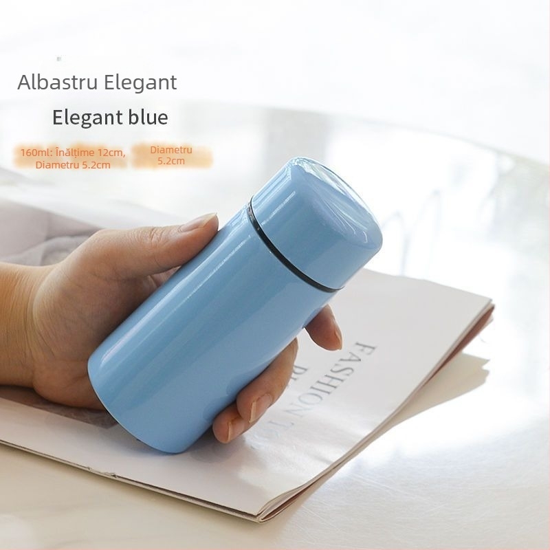 Portabil 304 din oțel inoxidabil buzunar ceașcă mini simplă mică fată masculină și feminină student apă ceașcă termos drăguț ceașcă