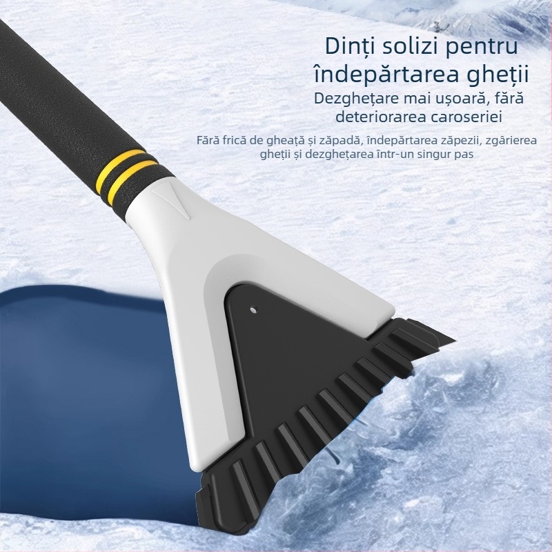 Lopată de zăpadă multifuncțională pentru mașini, perie de zăpadă, dezghețare, răzuitor de gheață, ștergător de zăpadă 5 în 1, răzuire înghețată