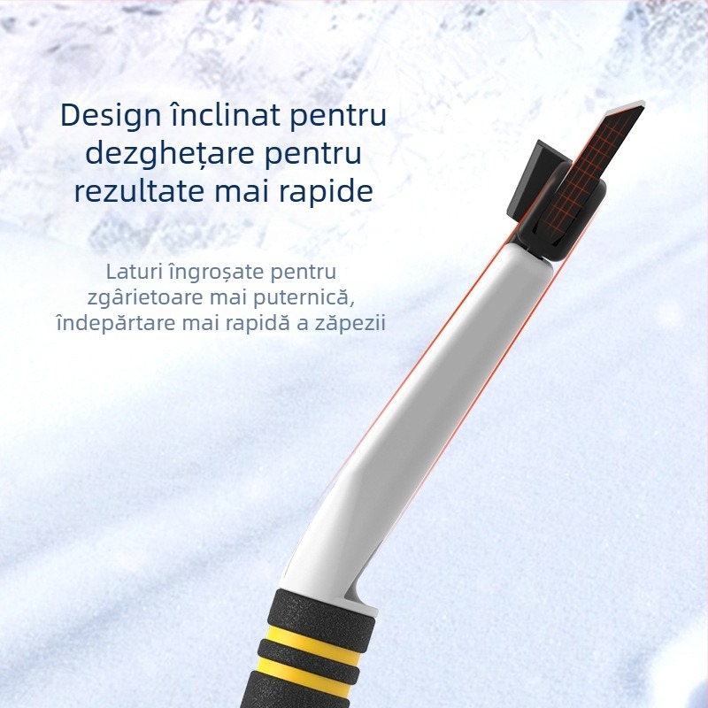 Lopată de zăpadă multifuncțională pentru mașini, perie de zăpadă, dezghețare, răzuitor de gheață, ștergător de zăpadă 5 în 1, răzuire înghețată