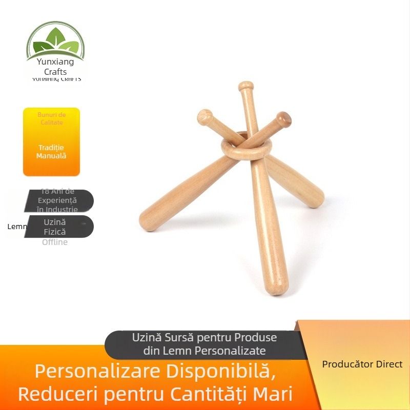 Producătorii produc ornamente de birou din lemn de 150/180 mm, mini jucării artizanale pentru bâte de baseball de birou