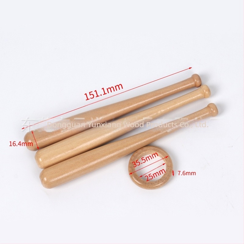 Producătorii produc ornamente de birou din lemn de 150/180 mm, mini jucării artizanale pentru bâte de baseball de birou