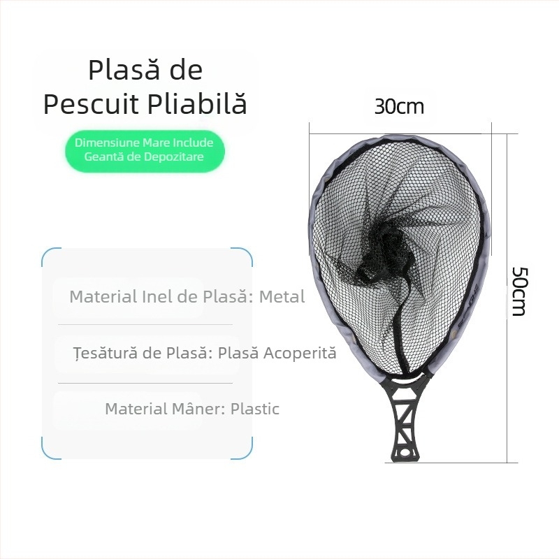 Plasă de pescuit pliabilă, plasă de pescuit mică, portabilă, mini undiță de pescuit, instrument special de pescuit, set complet de accesorii