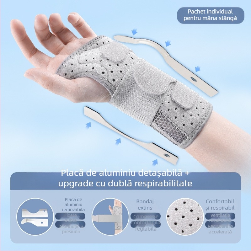 Placă de oțel pentru încheietura mâinii, teacă de tendon, fixator pentru entorsă de încheietură, bretele fixe, curea pentru încheietura mâinii, teacă pentru încheietura mâinii, protector pentru încheietura mâinii