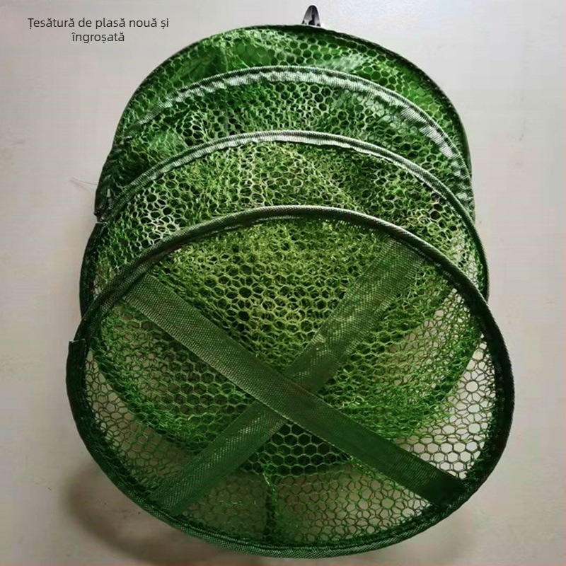 Coș de pescuit pentru producător, coș de pește cu acoperire cu lipici, protecție pentru pești mici, inserție de sol din oțel inoxidabil, plasă de protecție pentru pești, plasă de pescuit simplă, uscare rapidă, geantă de plasă de pește, echipament de pescui
