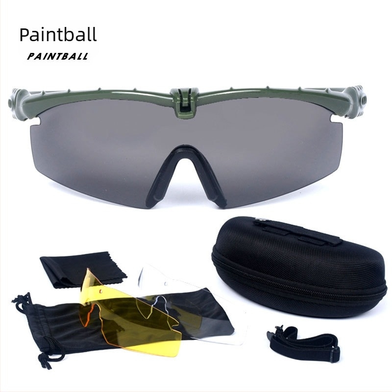 Ochelari tactici anti-revoltă 3.0 noi, ochelari de tragere CS, ochelari de echitație pentru biciclete electrice, ochelari anti-vânt și anti-impact