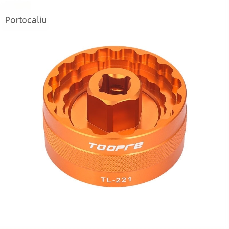 TOOPERE Bicicletă Cinci-căi Ax Mijlociu Manșon Bicicletă de Munte Filet Integrat BB Ax Mijlociu Instrument de Demontare și Instalare