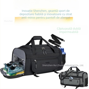 Geantă de fitness cu separare umedă și uscată, geantă de depozitare din pânză Oxford transfrontalieră, geantă de călătorie ultra-ușoară, geantă de bagaje, geantă de yoga, antibacteriană și impermeabilă