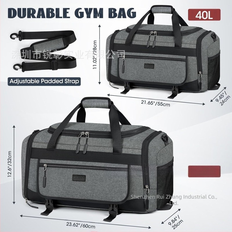 Geantă de fitness cu separare umedă și uscată, geantă de depozitare din pânză Oxford transfrontalieră, geantă de călătorie ultra-ușoară, geantă de bagaje, geantă de yoga, antibacteriană și impermeabilă