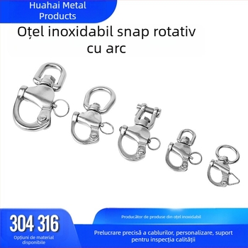 Cheiță cu arc rotativă din oțel inoxidabil 304/316 accesorii hardware marine cataramă curea eliberare rapidă cheiță blocare legătură