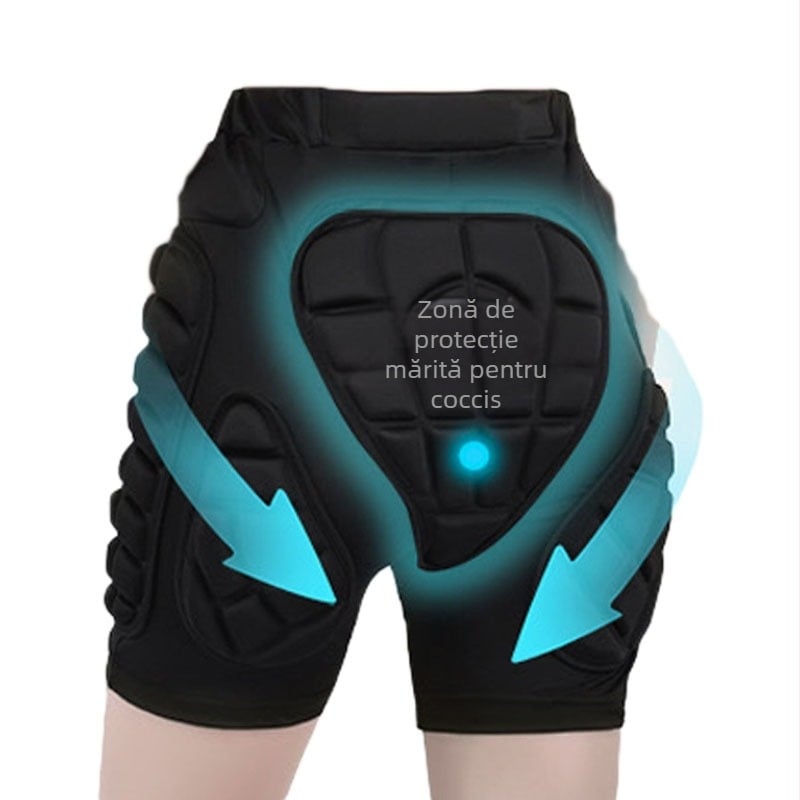Iarna copii adulți schi șolduri pantaloni patinaj cu role echitatie anti-cădere fund saltea sporturi în aer liber anti-coliziune genunchi pad acoperi cot pad