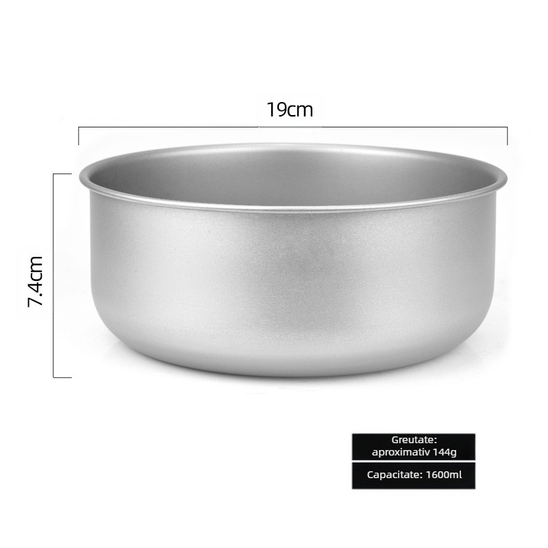 Bol din titan pur, Outlet din fabrică, bol din titan pentru camping în aer liber, tacâmuri, bol din titan stivuit portabil