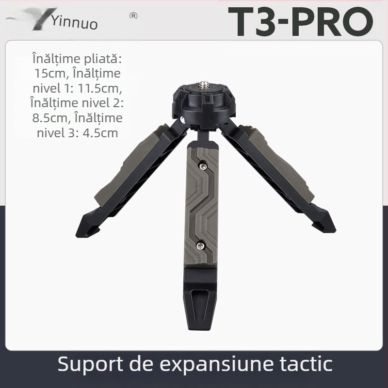 Trepied tactic de vânt pentru birou, suport pentru lumină în aer liber, camping, telefon mobil, stabilizator pentru cameră unică, micro, suport pentru lumină de camping