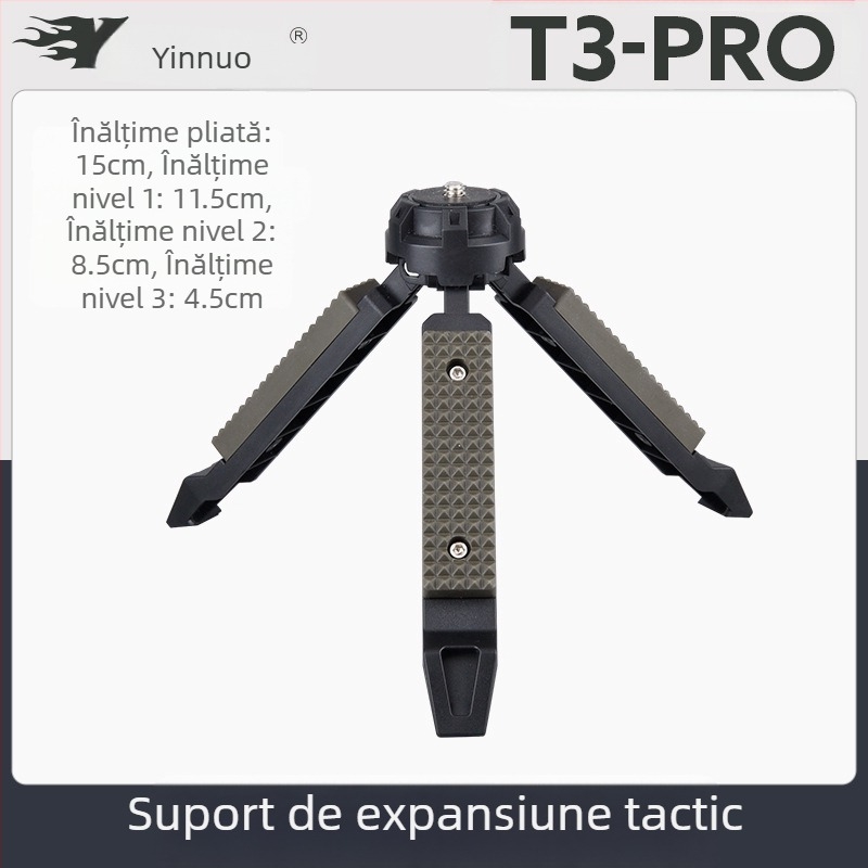 Trepied tactic de vânt pentru birou, suport pentru lumină în aer liber, camping, telefon mobil, stabilizator pentru cameră unică, micro, suport pentru lumină de camping