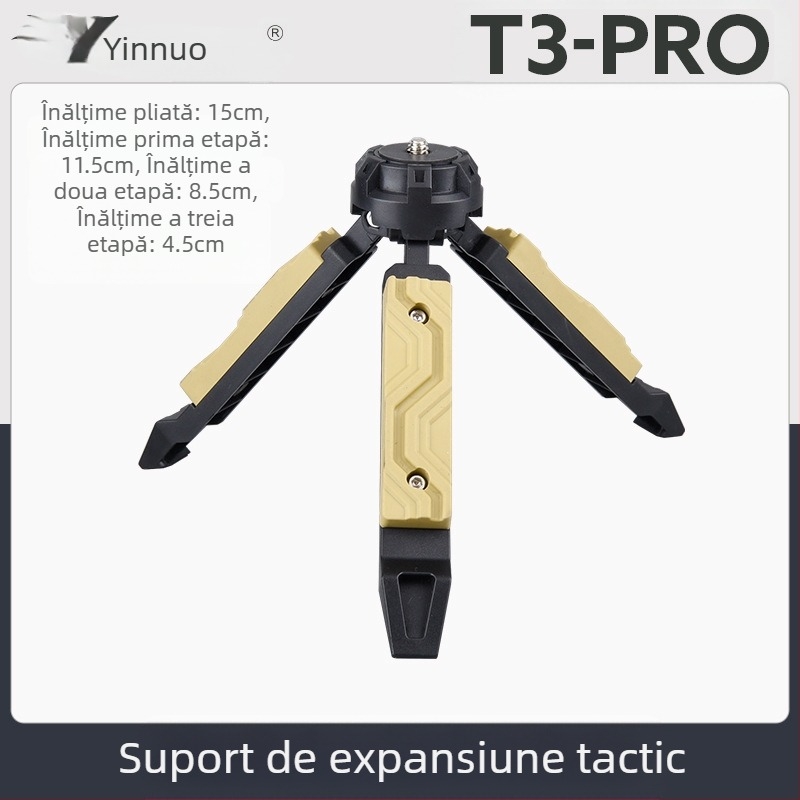 Trepied tactic de vânt pentru birou, suport pentru lumină în aer liber, camping, telefon mobil, stabilizator pentru cameră unică, micro, suport pentru lumină de camping